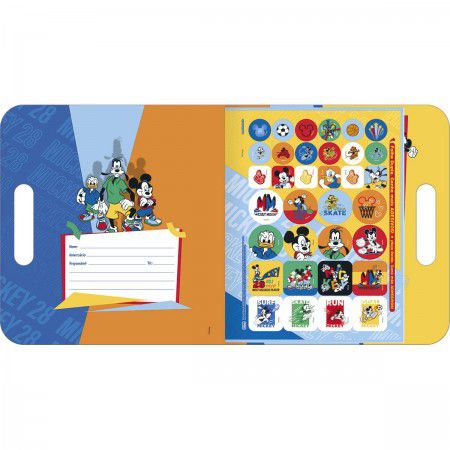 LIVRO PARA COLORIR MALETA MICKEY 8 FOLHAS