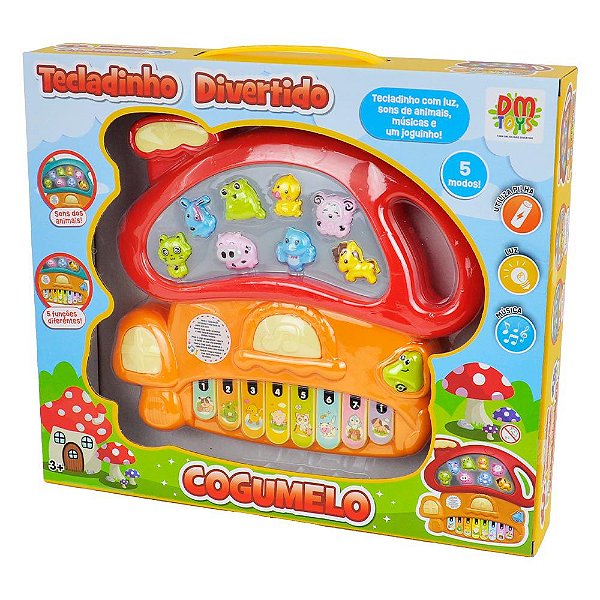 Tecladinho Divertido Cogumelo DmToys