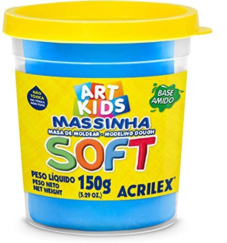 MASSA DE MODELAR SOFT 150G AZUL ACRILEX