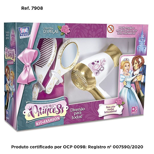PRINCESA KIT FASHION SECADOR + ACESSÓRIOS ZUCATOYS