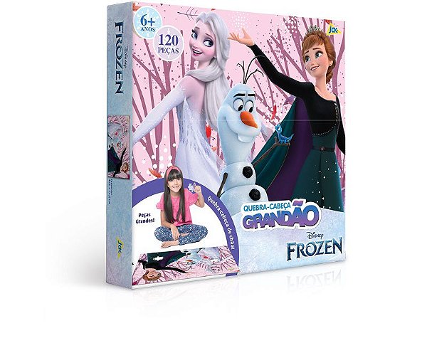 QUEBRA CABEÇA GRANDÃO 120 PEÇAS FROZEN TOYSTER