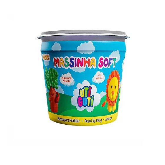 MASSINHA MODELAR SOFT UTIGUTI POTE 140G ROXO