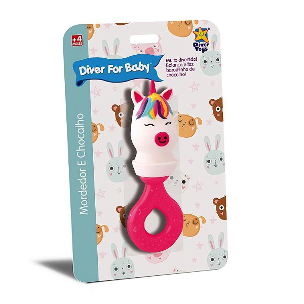 DIVER FOR BABY - MORDEDOR CHOCALHO UNICORNIO