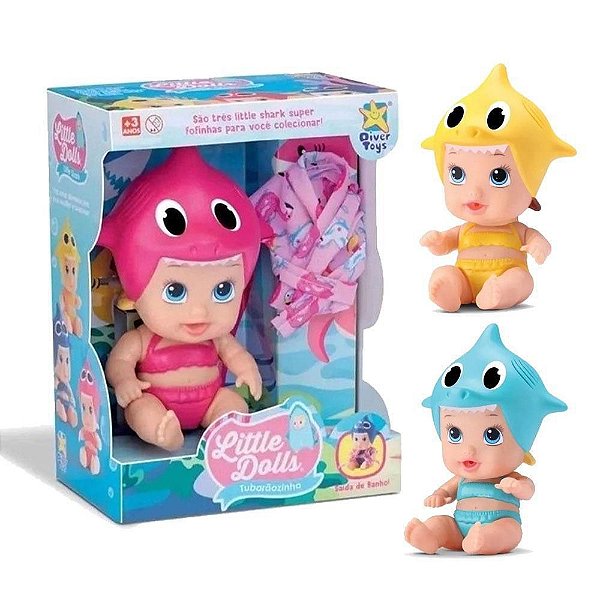 BONECA LITLLE DOLLS TUBARÃOZINHO DIVERTOYS