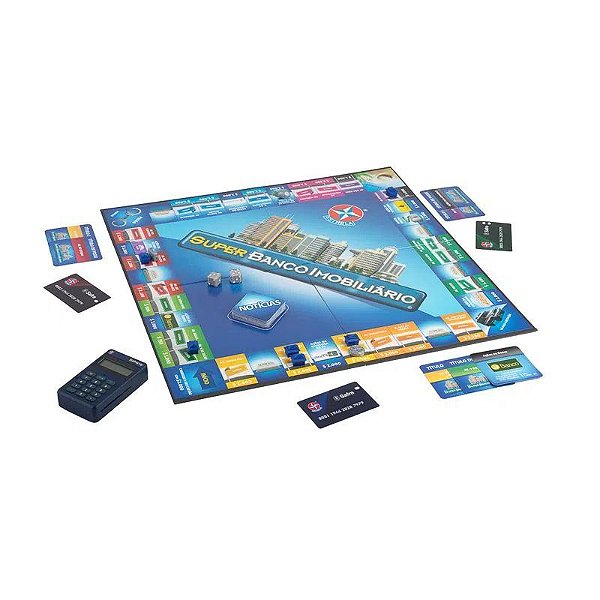 Jogo de tabuleiro Banco Imobiliario Super Estrela