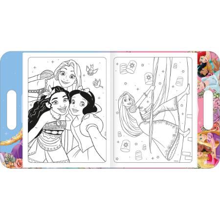LIVRO DE COLORIR + ATIVIDADES COM ADESIVO PRINCESA