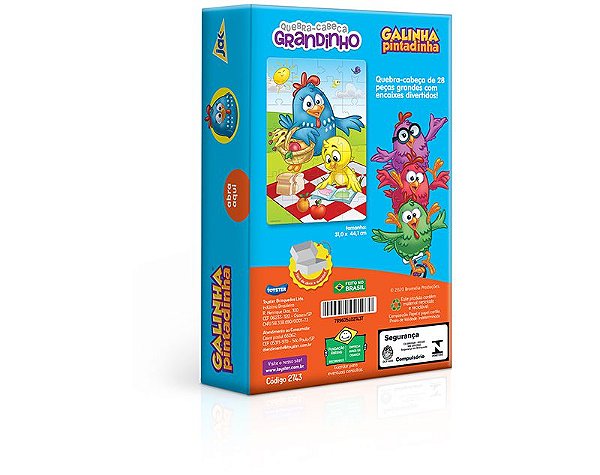 QUEBRA CANEÇA GALINHA PINTADINHA 28 PECAS JAK