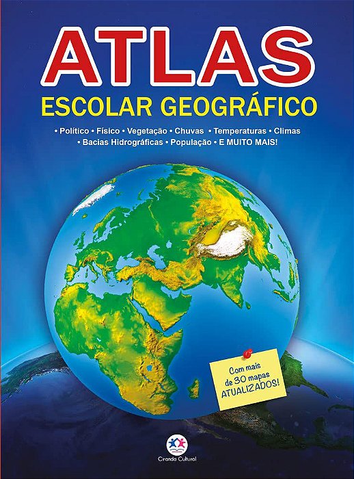 LIVRO ATLAS GEOGRAFICO ESCOLAR 32PG. UNIDADE 55389