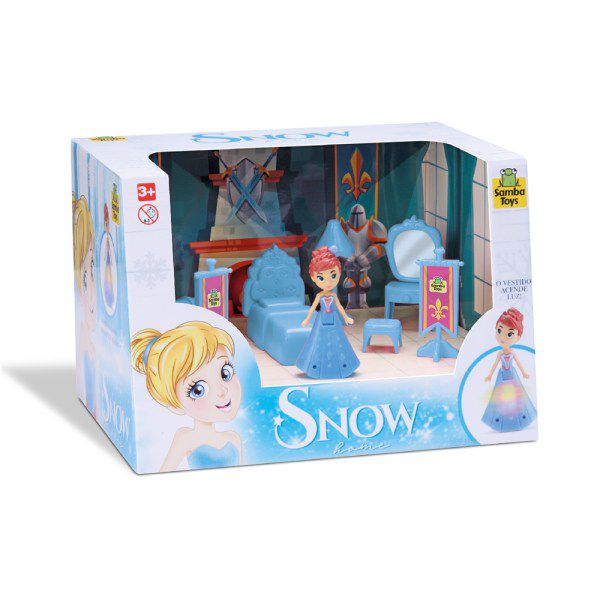 JUDY HOME QUARTO SNOW COM BONECA SAMBA TOYS
