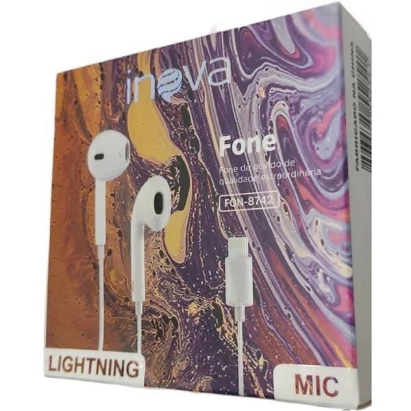 FONE DE OUVIDO IPHONE INOVA FON8742 LIGHTNING