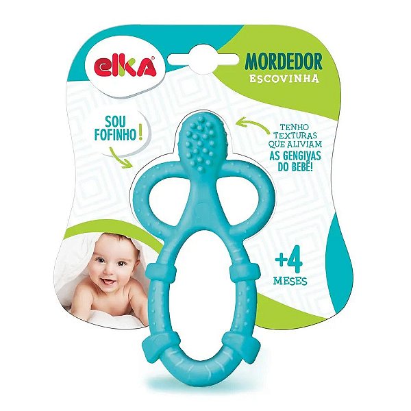 MORDEDOR ESCOVINHA AZUL ELKA
