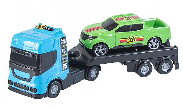 CAMINNHÃO MINI REBOQUE NA CAIXA BSTOYS