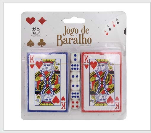 KIT BARALHO PLÁSTICO MAIS DADOS MOMENT