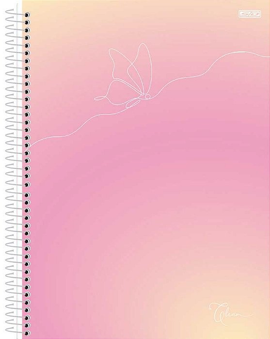 CADERNO ESPIRAL 1/4 80FLS CLEAN ANIMATIVA