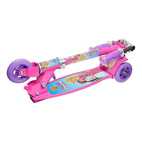 Patinete New Top 03 rodas Sonho de Princesa DMToys