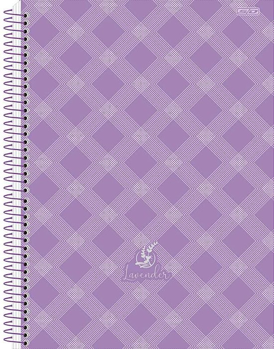 Caderno Universitário 10 matérias Lavender Animati