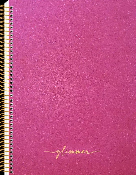 Caderno Colegial Capa Dura com 10 matérias Glimmer