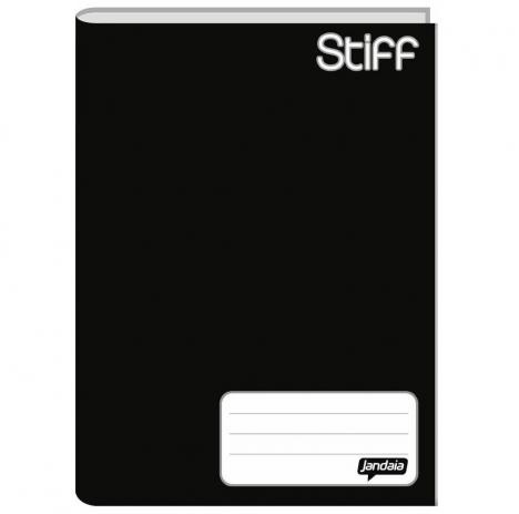 CADERNO BROCHURA 1/4 CD 96FLS STIFF PRETO FS JANDA