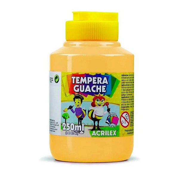 TINTA GUACHE 250 ML AMARELO PESSEGO ACRILEX