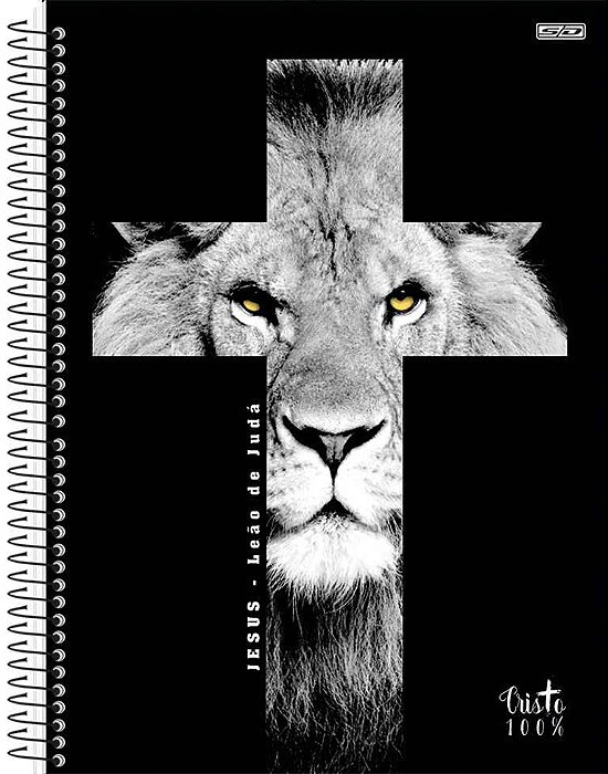 Caderno Universitário 15 matérias Cristo 100% São