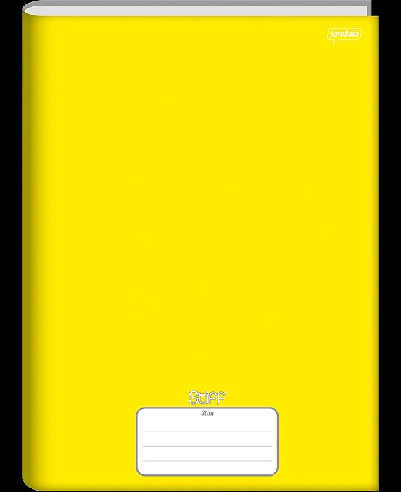 CADERNO BROCHURA 1/4 AMARELO 96 FOLHAS   STIFF SL