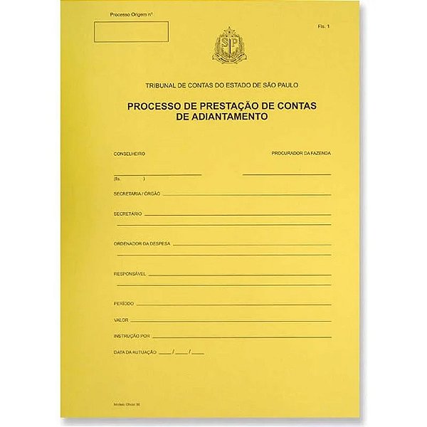 Capa Prestação Contas Adiantamento UNIDADE