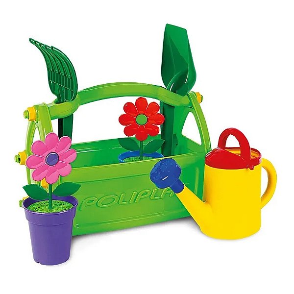 Kit Jardineiro Infantil 6 peças Poliplac