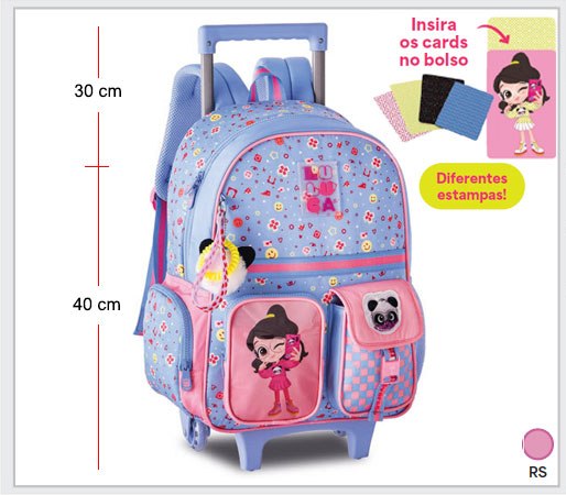 MOCHILA C/ RODINHA LU24614K LULUCA 6652 CLIOSTYLE