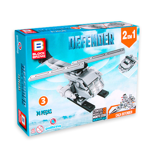 Defender Blocos de Montar Polibrinq