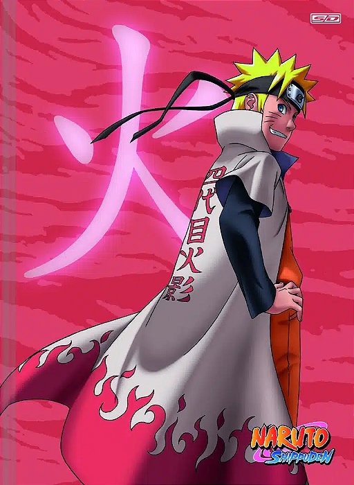 Naruto  Caderno brochura de 1 matéria  80 fls
