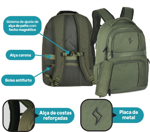 MOCHILA HU24705 HAY UP 7809 CLIOSTYLE