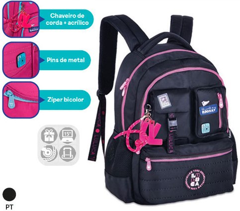 MOCHILA LU24636 LULUCA 6874 CLIOSTYLE