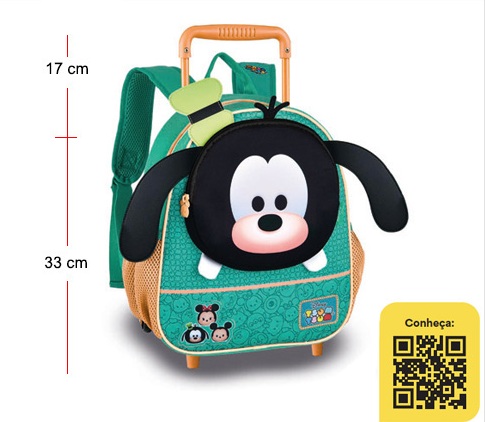 MOCHILA COM RODINHA RODINHA TS24565B TSUM TSUM 881