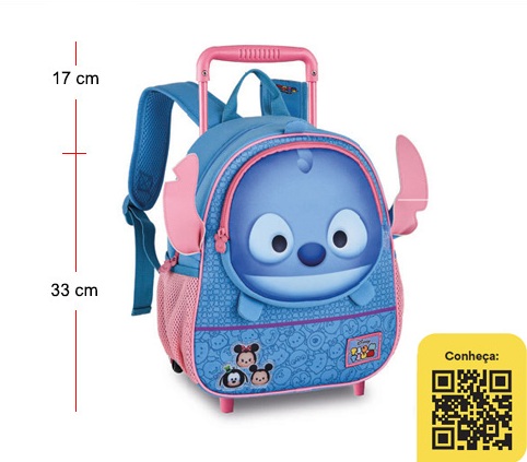 MOCHILA COM RODINHA TS24562B TSUM TSUM 8787 CLIOST