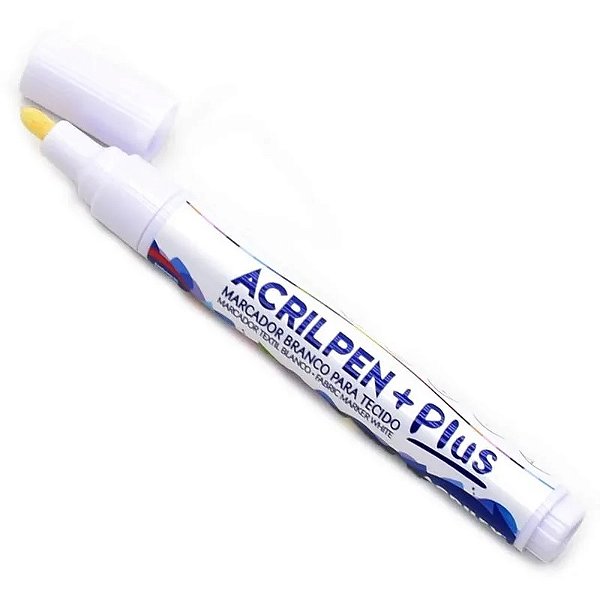 CANETA TECIDO ACRILPEN BRANCO ACRILEX