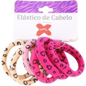 ACESSORIO PARA CABELO ELASTICO COLORIDO 3CM BLC/6UN  MAKE+