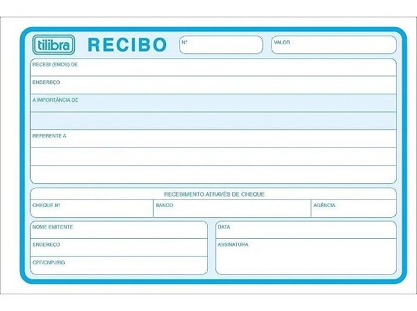 Recibo Comercial S/Canhoto Gr 50f Tilibra