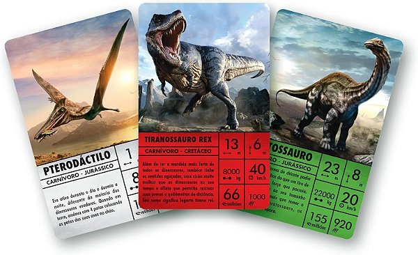 JOGO SUPERCARDS - DINOSSAUROS - F GGB