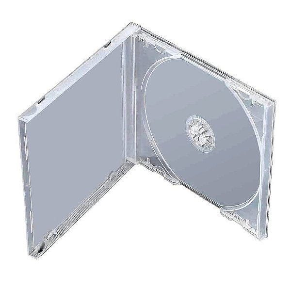 CAIXA PARA CD PADRAO 10.4MM TRANSPARENTE UNIDADE