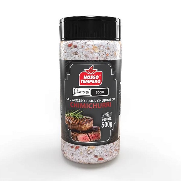 SAL GROSSO PARA CHURRASCO COM CHIMICHURRI - 500G NOSSO TEMPERO