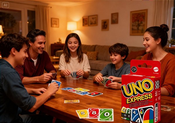 Jogo de Cartas UNO Express JDF56 - Mattel