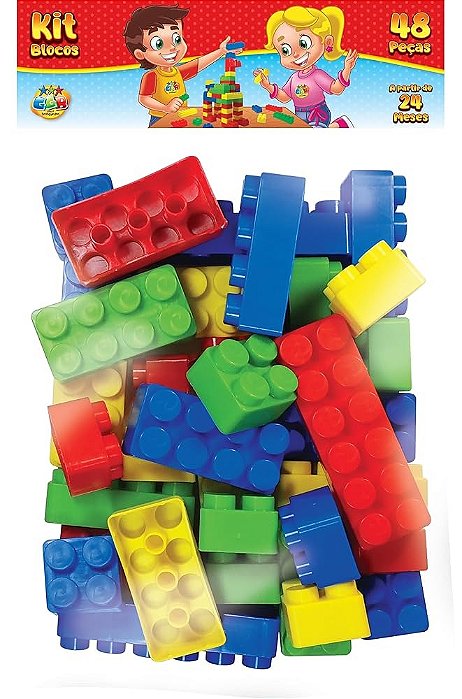 KIT BLOCOS 48 PECAS NA SOLAPA GGB