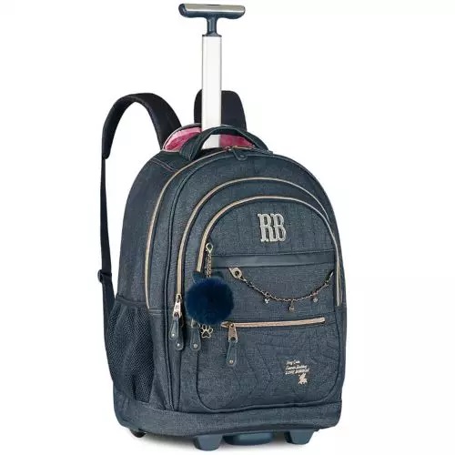 MOCHILA DE RODINHA REBECCA BONBON RB27023 CLIO STYLE