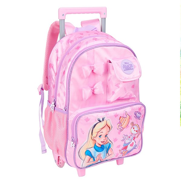 MOCHILA DE RODINHA ALICE NO PAIS DAS MARAVILHAS AC26283K CLIO STYLE