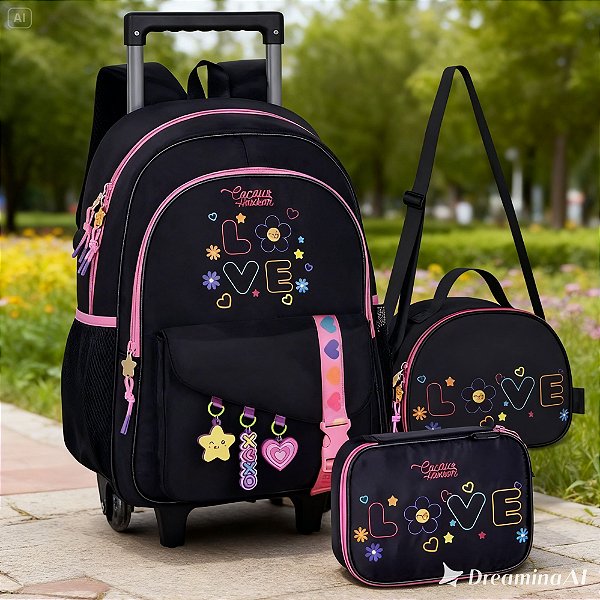 MOCHILA DE RODINHA CACAU HAXKAR CLIOSTYLE