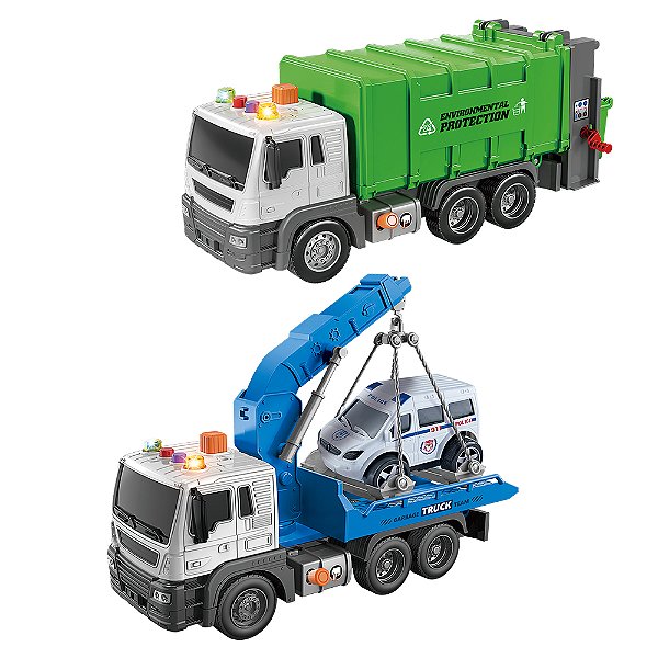 CARRO SERVICOS 1:16 FRICCAO  DMT6854 SORTIDO DMTOYS