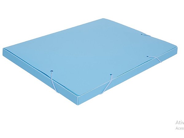 PASTA OFICIO 40MM - AZUL PASTEL POLIBRAS