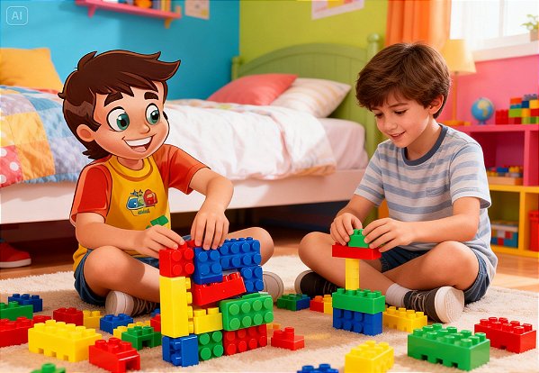 KIT BLOCOS DE MONTAR 12 PECAS GGB