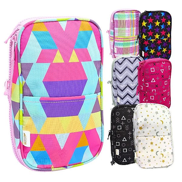 Estojo Escolar Case Expansível sortido Daterra