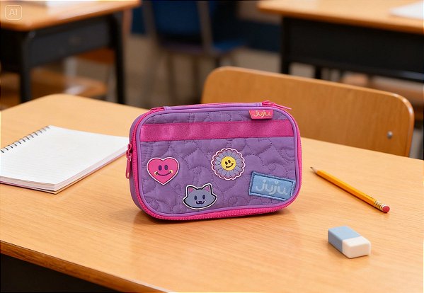 Estojo Case Juju Teófilo 3376 Clio Style – Estojo Escolar com Zíper  Meta Description: